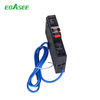 Vente en gros EBASEE Marque ou personnalisation Rcbo 30ma 1 module 2 pôles Rcbo 18 mm 16 a 1p + n Disjoncteur Rcbo