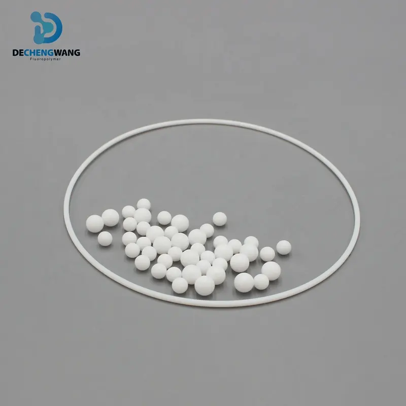 China Leverancier Witte Plastic Afdichting Bal Ptfe Materiaal Massieve Ptfe Ballen 3 Mm