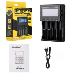 Factory Price LiitoKala Lii-PD4 4 Slot LCD 18650 Battery Charger For 1.2V 3.7V Li-ion 18650/18500/16340/26650/21700 /20700/18350