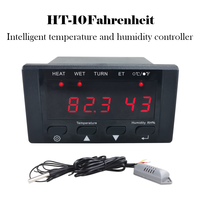 Pengontrol Penetasan Telur Otomatis Multifungsi Pengontrol Suhu dan Kelembapan Inkubator HT-10 Layar LED Digital