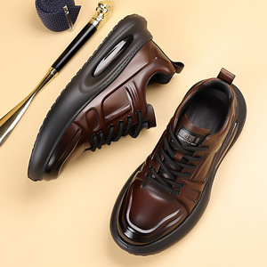 Nuevo Modelo 2026: Zapatos Casuales Versátiles de Piel Genuina de Vacuno para Hombre, con Suela Gruesa, Estilo Moderno, Cómodos, Transpirables y para Exteriores - Product Image 5