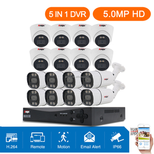 Anspo XVR 16CH Full HD KIT cámara con <span class=keywords><strong>DVR</strong></span> conjunto completo 2mp CCTV Sistema de cámaras de seguridad visión nocturna 1080p P2P <span class=keywords><strong>dvr</strong></span> - Product Image 3