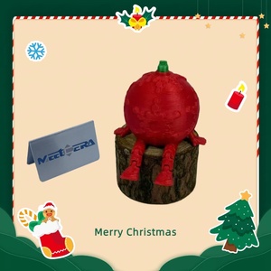 Jouet flexible de Père Noël imprimé en 3D, articulé, pour cheminée, idéal comme jouet anti-stress de Noël pour enfants, surprise d'anniversaire, décoration de bureau à domicile, modèle professionnel - Product Image 5
