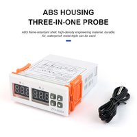 Controlador de Temperatura y Tiempo Digital Inteligente ZFX, 110V 220V, Termostato de Calefacción y Refrigeración, Carcasa de ABS, ZFX-9060A, 6 Meses de Garantía
