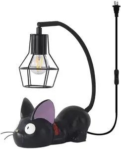 Kreative Harz Anime Katze Schwanenhals Schreibtisch lampe für Kinder Geschenk