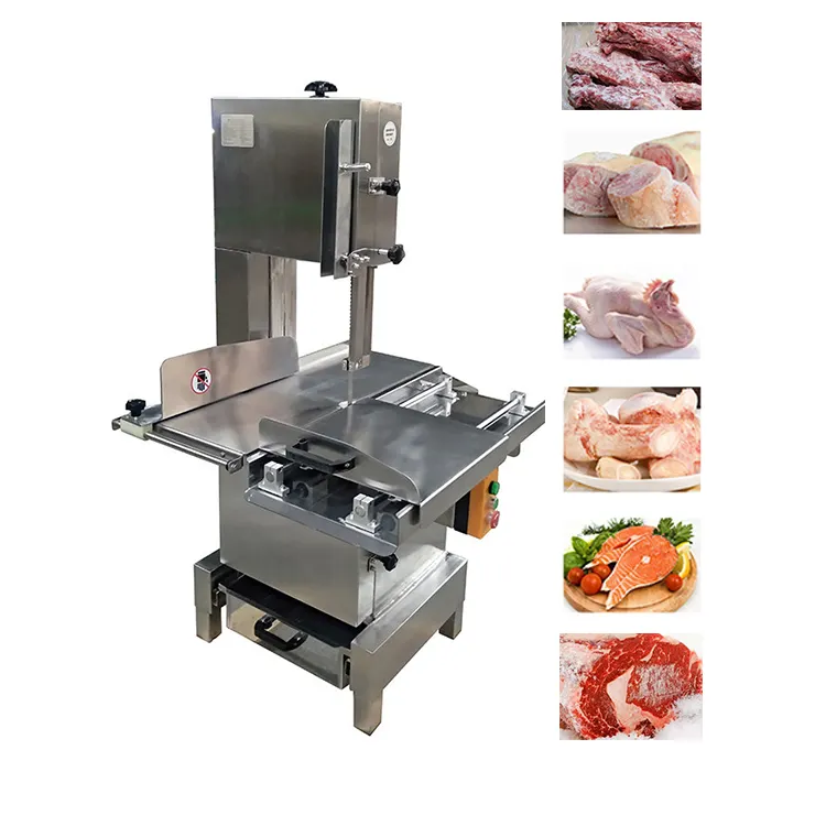 Cortador de huesos automático comercial/industrial/Sierra de banda para carne para cortar carne congelada y pollo