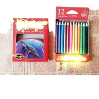 Coffret de 12 crayons de couleur 3.5 en boîte pour le dessin des enfants, l'école, le bureau, cadeau promotionnel