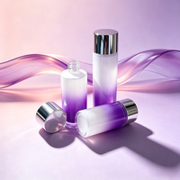 Emballage cosmétique en plastique, conteneur PET 120~300ml, flacon cosmétique vide, bouchon à vis, recyclable, impression sérigraphique pour lotion