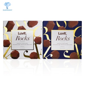 Custom Food Grade Colorful Wedding Chocolate Large <b>Foldable</b> Candy Cufflink Gift <b>Box</b> - Product Image 2