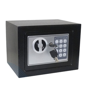 Wholesale Durable Mini <b>Safe</b> <b>Box</b> Home Office Gym for Jewelry Important Items Electronic <b>Lock</b> Optional Key Storage Cash <b>Safe</b> <b>Box</b> - Product Image 4