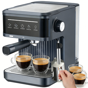 <span class=keywords><strong>Machine</strong></span> à <span class=keywords><strong>expresso</strong></span> semi-automatique professionnelle, préférée par les baristas à domicile, pour les cafés - Product Image 3