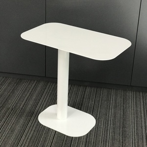현대 의료 환자 식당 오버 베드 테이블 병원 가구 높이 조정 금속 탑 제조 최고 높이 조정 - Product Image 1