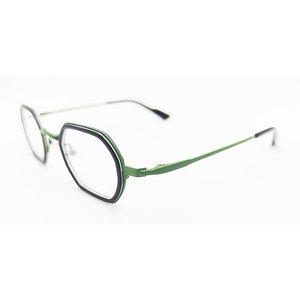 Las últimas gafas ópticas de acetato de metal poligonal hechas a mano, gafas con montura listas para enviar - Product Image 6
