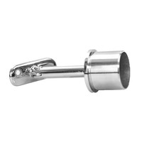 Support de panneau de verre en acier inoxydable ZD support de main courante de garde-corps d'escalier pour la fixation de Tube rond Support de montage réglable