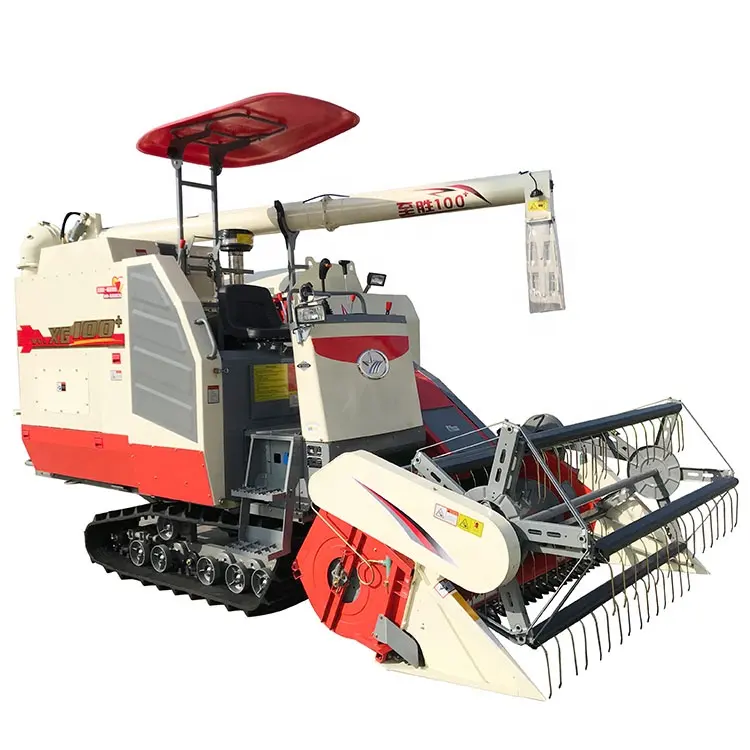 Pemasok Cina Mesin Pertanian Mini Kecil Traktor Berjalan Jagung Jagung Kedelai Gandum Padi Beras Combine Harvester untuk Dijual
