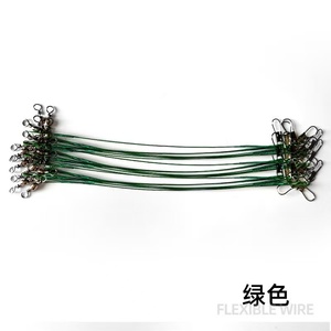 สายเอ็นตกปลาเหล็กกล้าความแข็งแรงสูง ป้องกันการ<span class=keywords><strong>กัด</strong></span> พร้อมตัวเชื่อมต่อแบบหมุนและตะขอเกี่ยว สายลวดสแตนเลสสำหรับตกปลาแบบทรอลลิ่ง - Product Image 5