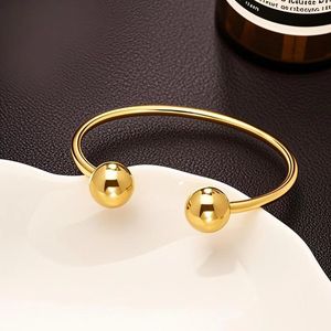 Nouveau Bracelet en Acier Inoxydable <span class=keywords><strong>INSC</strong></span> avec Perles, Anneau Lisse à Double Tête, Tendance FANKE pour Femme, Idéal Soirées 2026 - Product Image 1