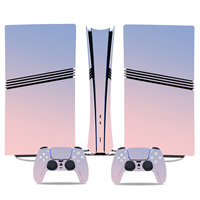 Autocollant de haute qualité pour PS5 Pro disque peau autocollant protecteur décalcomanie couverture pour PS5 Pro autocollant numérique vinyle + 2 peaux de contrôleurs