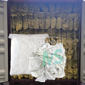 Chiffons en coton blanc super absorbants, matériau traité, chiffons de nettoyage, chiffons industriels pour l'absorption de graisse et d'huile des engrenages et l'entretien - Product Image 1