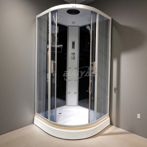 Bon marché Prix Doré <span class=keywords><strong>90x90</strong></span> Porte Coulissante Verre Transparent Salle De <span class=keywords><strong>Douche</strong></span> De Massage Cabines À Vapeur avec Cadre Brossé pour La Maison - Product Image 6
