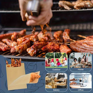 Venta <span class=keywords><strong>al</strong></span> por mayor biodegradable Snacks Glassine encerado galletas sello puntiagudo fondo a prueba de aceite hamburguesa bolsa de papel - Product Image 4