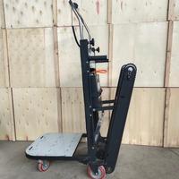 Monte-escalier électrique à 4 roues silencieux, plateforme automatique pliable en acier industriel, réglable pour le transport de meubles et matériaux de construction