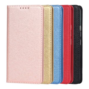เคสหนัง PU ลายผ้าไหมหรูหราแบบพับได้ สำหรับ <span class=keywords><strong>Samsung</strong></span> Galaxy <span class=keywords><strong>A53</strong></span> 5G <span class=keywords><strong>mini</strong></span> พร้อมช่องใส่บัตร - Product Image 1