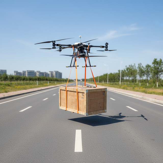 Factory Direct 4-rotor Heavy-Duty Lifting Cargo Drone 150kg Capacity Remote Control 5km Transmission Brushless Motor Ready Ship
