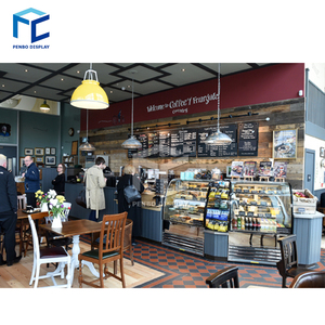 Coffee Shop Decorazione Disegni Personalizzati Cafe <span class=keywords><strong>Negozio</strong></span> di Interior Design Commerciale Moderno Coffee Bar Contatori Per La Vendita - Product Image 3