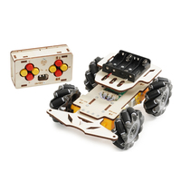 Mobil Balap Remote Control Buatan Sendiri dari Kayu untuk Anak-Anak, Perakitan Nirkabel 4WD, Inovasi Teknologi, Penemuan Kecil