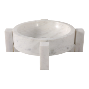 Ciotola in marmo con base per decorare il tavolino da caffè, elegante complemento d'arredo per il piano della cucina e come centrotavola - Product Image 3