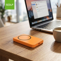 Mini-batteries externes ultra-minces en alliage d'aluminium avec prise en charge de la charge rapide PD 20, prix usine, OEM, magnétiques, sans fil, 5000 mAh