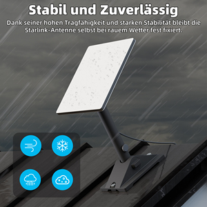 Support de toit de précision Starlink Mini, pivotant à 360°, inclinaison réglable à 90°, support en aluminium T6061, étanche pour tous les toits - Product Image 5