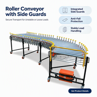 Module de déviation pour convoyeur à rouleaux motorisé, ligne de tri de colis à commande automatique pour le chargement et le déchargement en entrepôt