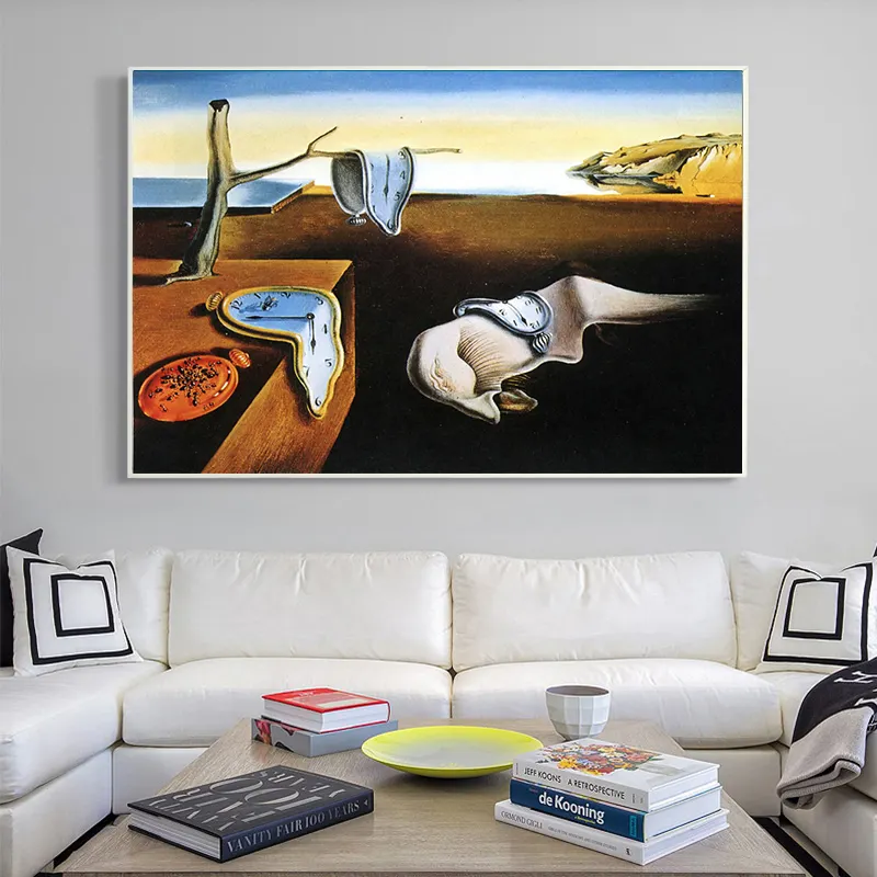 Famous Wall Paintings By Salvador Dali Canvas Painting Posters and Prints Cuadros Wall Art Picture for Home Decor (No Frame)