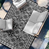 Tapis de voyage en PP tissé lavable et réversible, antidérapant, imperméable, pour extérieur, plage, camping, pique-niques, coloré, vente en gros