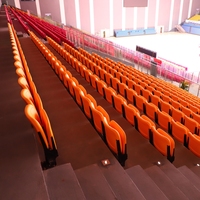 Siège de support fixe Chaise fixe Siège de stade en plastiqueSiège de gymnastique Chaise fixe pour centre d'entraînement de stade et théâtre
