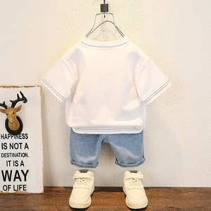 Nouvelle collection été Bébé garçon Sport-nourrisson 0-5 ans 2 pièces/Ensemble Vêtements pour enfants Costume Haut T-shirt à manches courtes Pantalon Combinaisons - Product Image 3