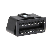 J132 soket konektor pria 16pin OBD II OBD 2 OBD2