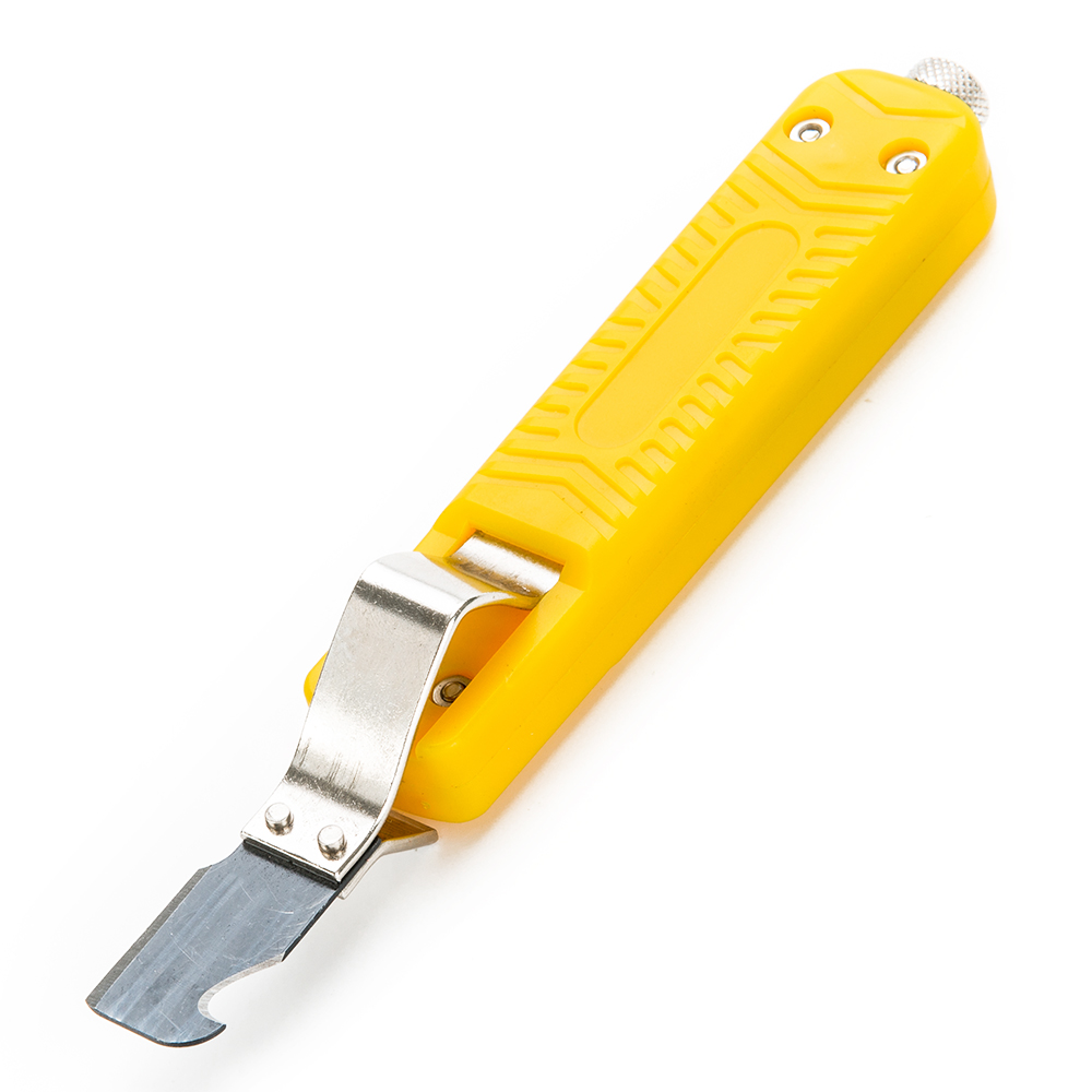 Нож Электрический для резки проводов, резец коаксиального кабеля желтого цвета, для клемм сети