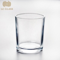 4 oz 6 oz 8 oz 12 oz exklusive kundenspezifische luxuriöse Glaskerzengläser Glaskerzenbehälter mit Deckel langlebig lang