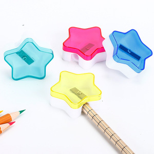 MINI Sacapuntas de plástico para niños de regreso a la escuela esencial-<span class=keywords><strong>papelería</strong></span> portátil y de colores sacapuntas Manual - Product Image 5