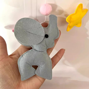 Décoration de chambre d'enfant, mobile <span class=keywords><strong>musical</strong></span> éducatif pour bébé en feutre doux et écologique, animaux suspendus rotatifs, pour <span class=keywords><strong>lit</strong></span> de bébé de 0 à 24 mois, jouets de <span class=keywords><strong>lit</strong></span> - Product Image 5