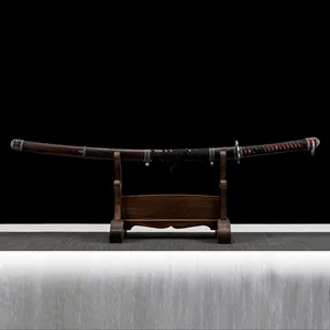 Handgefertigte hochwertige Bushido-Schwerter japanisches Schwert Schwarz Tsua einzigartige Metallhandwerk inspiriert von Sekiro Schatten sterben zweimal