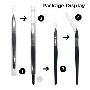 高品質ナイロン毛 水彩画筆 1本 | 木軸 アーティスト向け 絵画・スケッチ用 フレンチスタイル ブラシ - Product Image 3