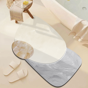 Легкий роскошный Противоскользящий дверной коврик, Быстросохнущий и водопоглощающий материал, устойчивый к грязи для домашнего использования в ванной или отеле - Product Image 1