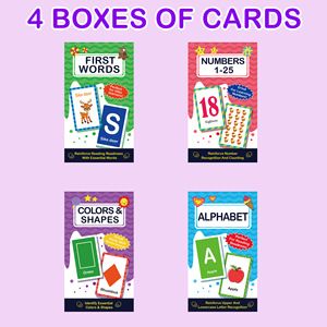 Tarjetas de Memoria con Números y Letras, Tarjetas de Papel con Diferentes Temas para Preescolar y Jardín de Infancia, Aprendizaje del Abecedario, Conteo y Habilidades Matemáticas Tempranas - Product Image 5