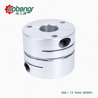 Coupleur d'arbre compact avec moyeu en aluminium et pince à disque en acier inoxydable, sans jeu, rotation identique, pour imprimante 3D, moteur pas à pas CNC et servomoteur