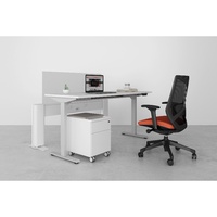 Diviseurs acoustiques de poste de travail de bureau à hauteur réglable électrique moderne ergonomique double moteur installation rapide écologique maison