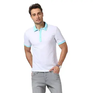 高品質のカスタム通気性アンチピリングポロTシャツ綿100% ゴルフポロシャツメンズポロシャツ